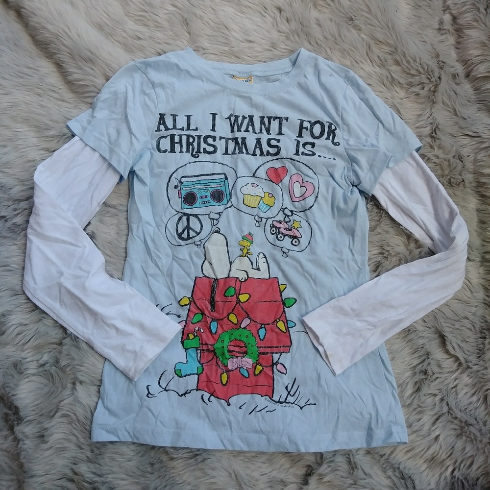 4 for $20Girl's Snoopy Christmas Long Sleeve Shirt